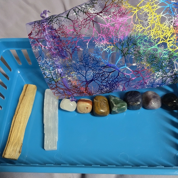 Other - Chakra Tumble Crystal Set with Pouch